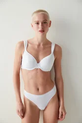 Womens Underwired Jersey Bra - White - Size 36c