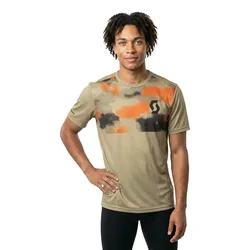 Maglia A Maniche Corte Trail Vertic Toast Beige / Mars Red