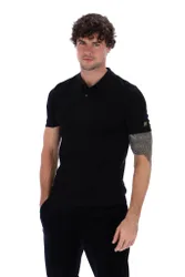 Evan Drop Needle Knit Polo - XS