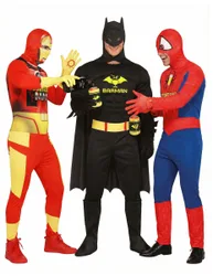 Humoristisches Superhelden-Gruppen-Kostüm für Erwachsene