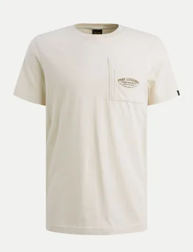 T-Shirt mit Brusttasche Weiß XL - PME Legend - FashionsVida