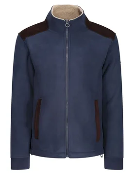 Mens Faversham Full Zip Fleece Jacket (Navy) - Size Medium - Regatta - FashionsVida