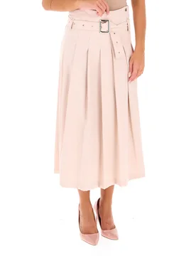 Dixie Gonna con cintura AVORIO L - Dixie - FashionsVida