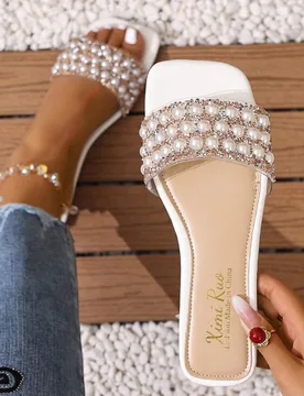 Nueva marca de moda primavera/verano estilo H, zapatillas casuales para mujer, cómodas zapatillas planas en negro/beige/marrón, esencial para vacaci - Shein - FashionsVida