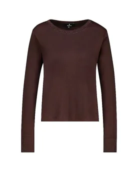Langarmshirt braun 34 damen - monari - FashionsVida