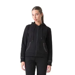 Sweat-shirt à Zip With Studs Black M