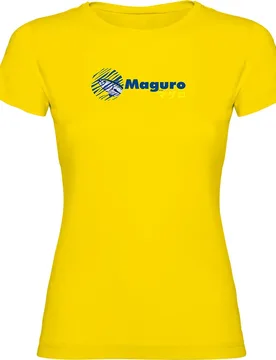 Maguro Short Sleeve T-shirt Yellow L Women - Kruskis - FashionsVida