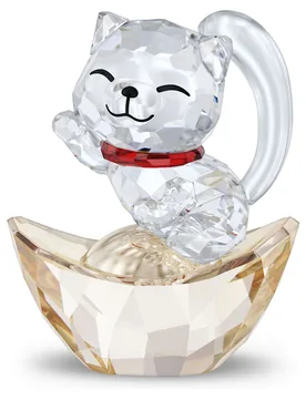 Asian Symbols Gatto Portafortuna OS - Swarovski - FashionsVida