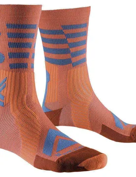 Calzini Gravel Perform Merino Crew Sunset / Twyce Blue - X-SOCKS - FashionsVida
