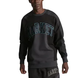 X Market Relaxed Crew Phantom Black M Herren