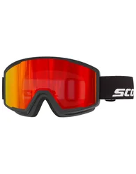 Masque de ski - Trace Pro Compact Black Red Chrome S3 en Silicone - Noir
