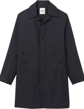 Gabardina de hombre técnica con cuello solapa - sandro - FashionsVida