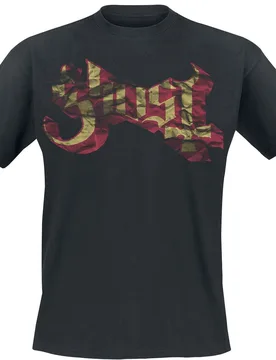 T-Shirt - Large Logo - S bis XXL - für Männer - Größe M - schwarz - Lizenziertes Merchandise! - Männer - male - GHOST - FashionsVida