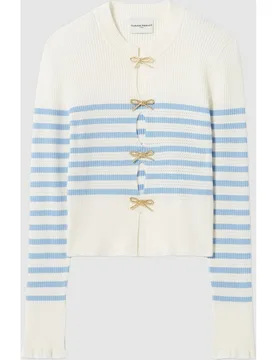Jersey de mujer pointelle con nudos dorados - CLAUDIE PIERLOT - FashionsVida
