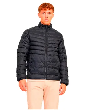 Giacca Sprint Puffer Black / Detail Solid S - Jack & jones - FashionsVida