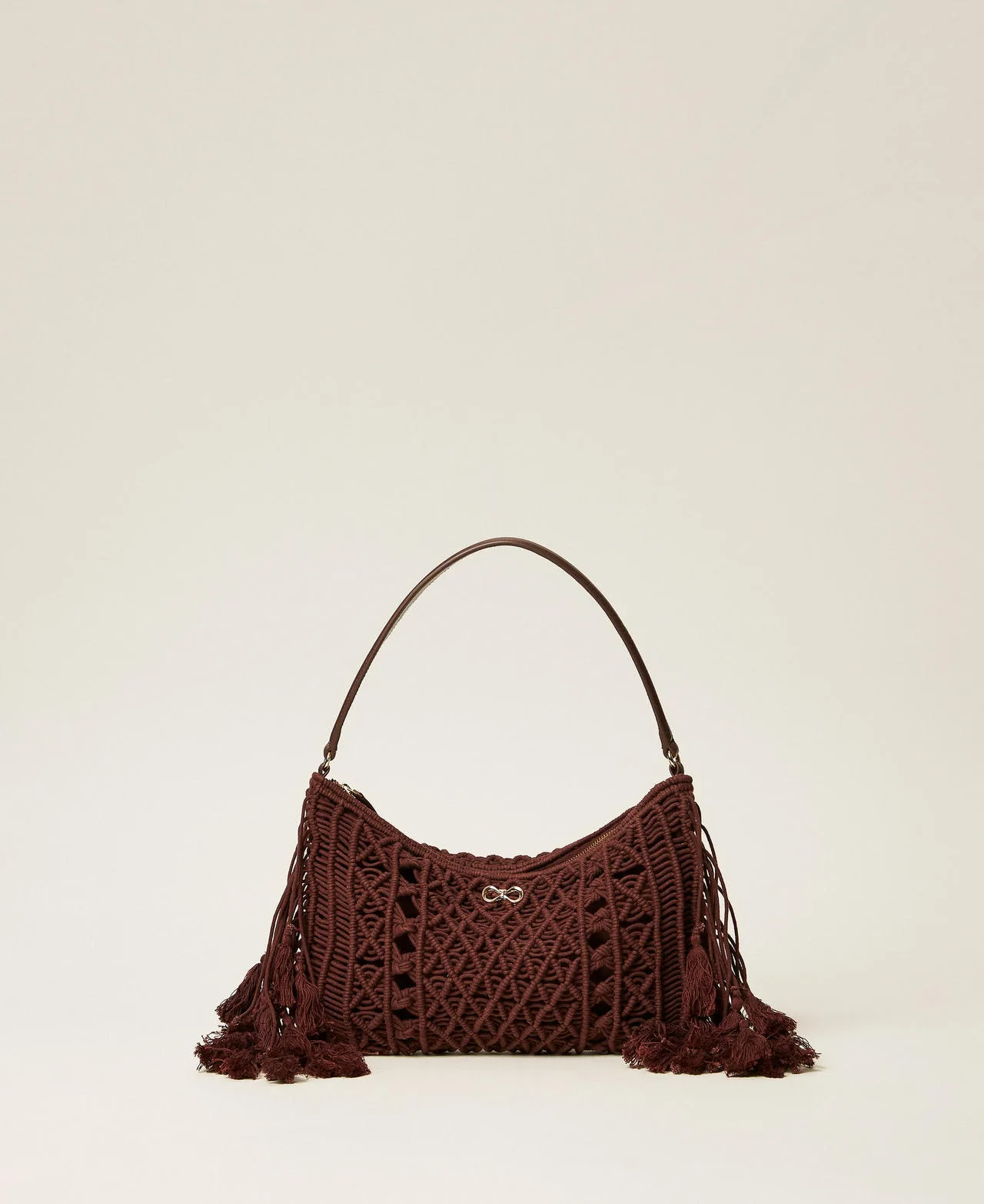 Besace en crochet avec franges - TWINSET - FashionsVida