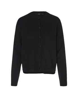 Cardigan coupe carrée noir 38 - LANIUS - FashionsVida