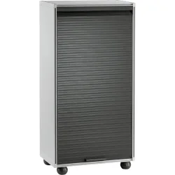 Armario PVC con puerta enrollable vertical + 2 Baldas para Garaje