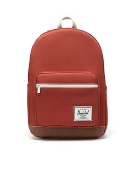 Zaino Unisex Pop Quiz Backpack Red Ochre/tan/white Stitch - Herschel - FashionsVida