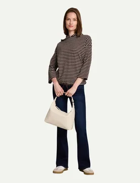 Longsleeve mit Kapuze Braun M - Tom Tailor Casual - FashionsVida