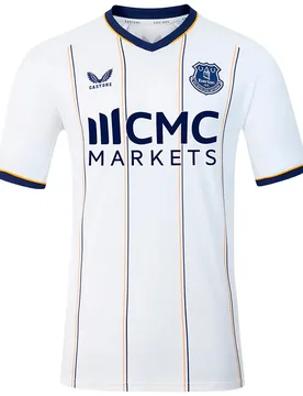 T-shirt à Manches Courtes Loin Everton Fc 26/27 White / Beacon Blue / Radiant Yellow M - Castore - FashionsVida