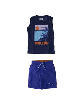 Champion Canotta con costume BLU S - Champion - FashionsVida