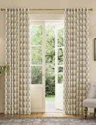 Chamomile Pure Cotton Eyelet Blackout Curtains Cream Mix