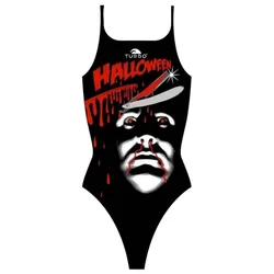 Halloween Blood Swimsuit Black / Red 4XL Women