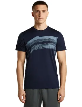 T-shirt à Manches Courtes 150 Tech Lite Getaway Midnight Navy S - Icebreaker - FashionsVida