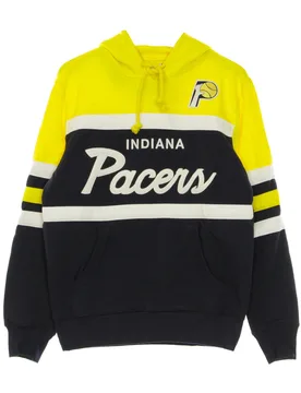 Felpa Cappuccio Uomo Nba Head Coach Hoody Hardwood Classics Indpac Original Team Colors - Mitchell & Ness - FashionsVida