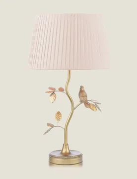 Egelton Metal Bird Table Lamp Antique Brass - Laura Ashley - FashionsVida
