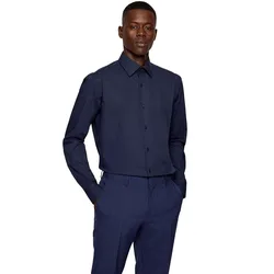 Camicia A Maniche Lunghe Joe Kent Dark Blue 39