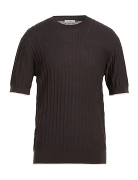 Pullover Herren Dunkelbraun S Herren - Paolo Pecora - FashionsVida