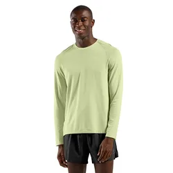 Crew Essential Seamless Long Sleeve T-shirt Shadow Lime Melange S Men