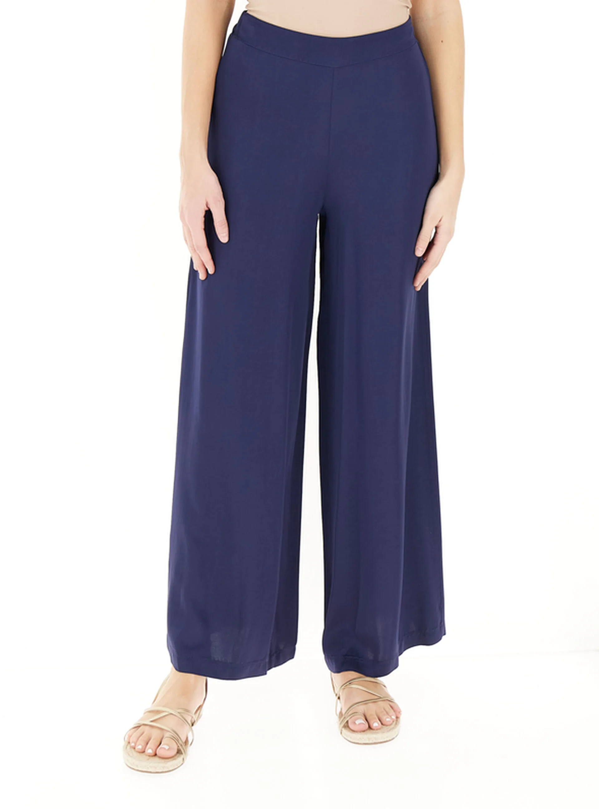Pantalone a palazzo BLU NAVY L - Kocca - FashionsVida