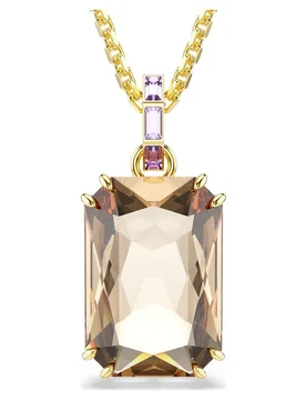 Pendente Millenia, Taglio ottagonale, Caramello, Finitura oro 18K OS - Swarovski - FashionsVida