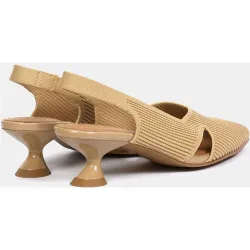 Zapatos de salón destalonados reine de mujer en tejido reciclado