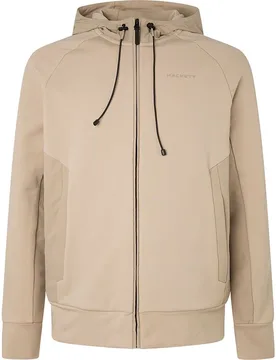 Felpa Con Zip Hybrid Desert Khaki 2XL - Hackett - FashionsVida