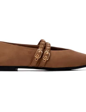 Xti Mary Jane 160503 Taupe EU 36 - Xti - FashionsVida