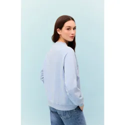 Sudadera de mujer de corte ancho y largo medio