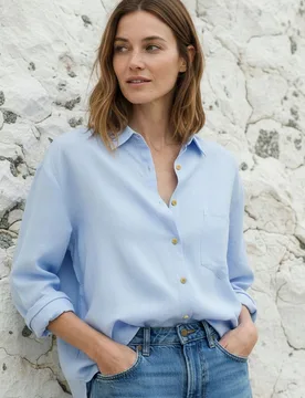 Women's Linen Shirt - - Size: 8 - Rapanui - FashionsVida