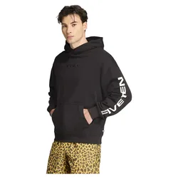 Felpa Con Cappuccio Logo Black
