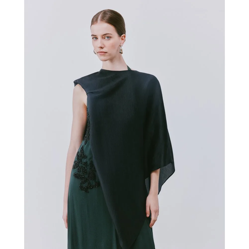 Capa asimétrica de gasa - Woman Fiesta El Corte Inglés - FashionsVida
