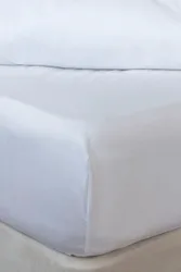 Thread Count Bamboo Fitted Sheet White Single - White - Size: Single
