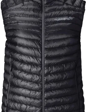 Norrona - Doudoune en duvet de canard - Trollveggen Down800 Super Light Vest W Caviar Black - Taille M - Noir - Norröna - FashionsVida