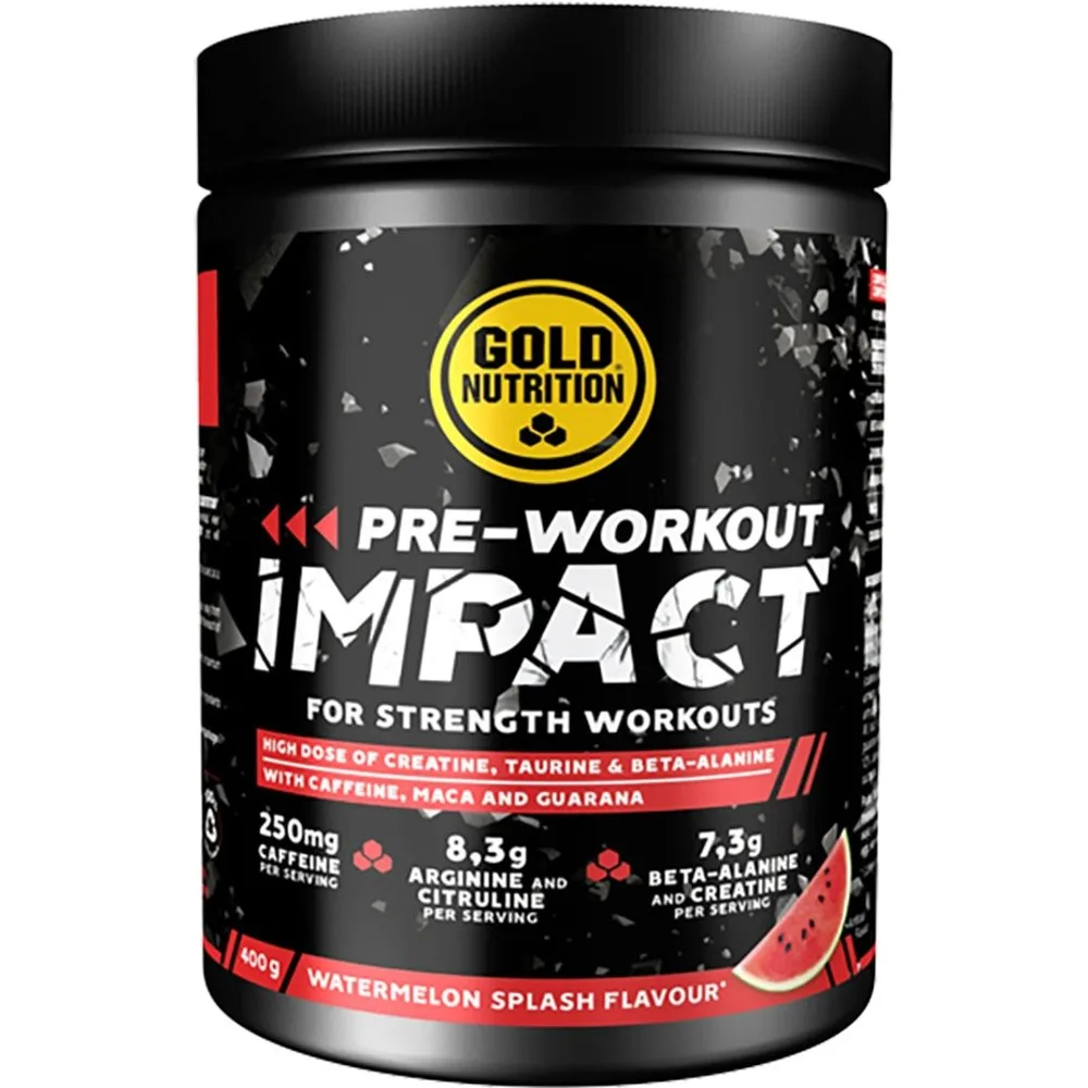 Pre Entreno Impact 400g Sabor Sandia - GoldNutrition - FashionsVida