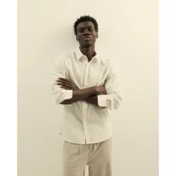 Sfera - Camisa lino rayas