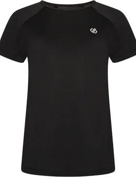 Corral tee camiseta entrenamiento manga corta mujer Negro (16) - Dare2b - FashionsVida