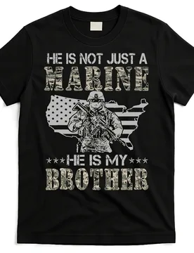 Marine Corps Brotherhood-"He Is My Brother"Slogan,Insignia& Soldier Design-100% cotton O-neck casual printed men's T-shirt - Aliexpress - FashionsVida