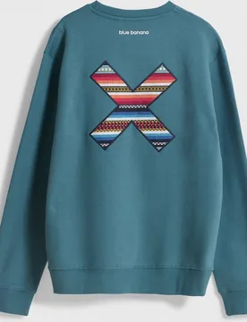 Sudadera de hombre de 100% algodón orgánico classic amazon green - Blue Banana - FashionsVida